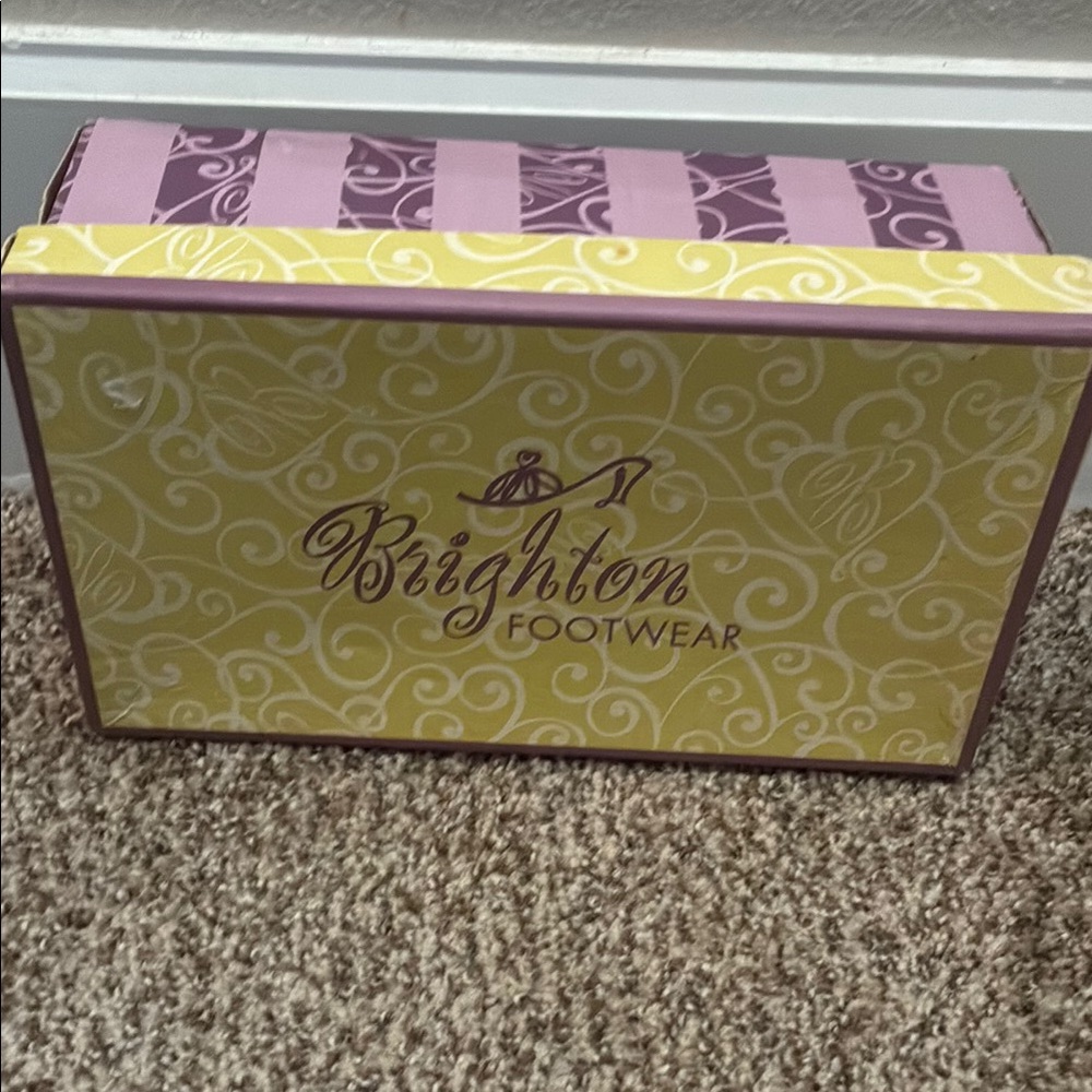Brighton Purple and Yellow Footwear Box